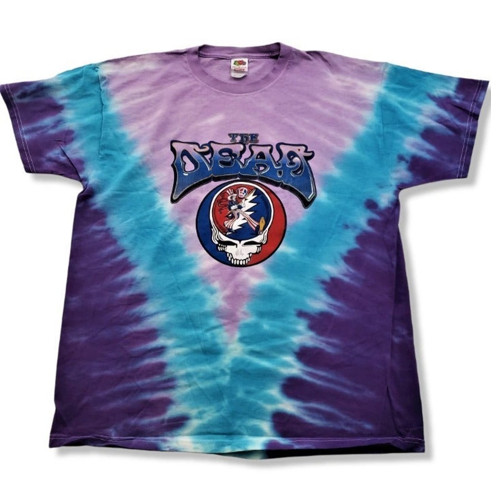 2004 Grateful Dead Wave The Flag Band Tie Dye Tour Shirt Size XL Slim